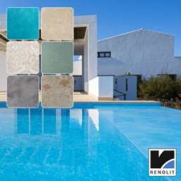 Liner PVC armé Renolit Alkorplan Vogue (200/100e) - Summer - Mer égée -