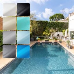 Liner PVC armé Renolit Alkorplan Relief 3D (180/100e) - Bleu Clair -