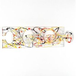 Iplex - Porte-manteau Puzzle multicolor - 43x3.5x12 cm OS