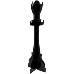 Iplex - Porte-manteau Sovrana noir - 60x60x165 cm OS