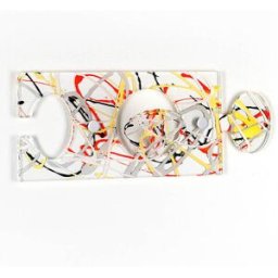 Iplex - Porte-manteau Puzzle multicolor - 30x3.5x12 cm OS