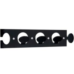 Iplex - Porte-manteau Puzzle noir - 56x3.5x12 cm OS