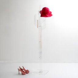 Iplex - Porte-manteau Peyote transparent - D.36xH.177 cm OS