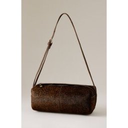 Sac baril en cuir à poil léopard par By Anthropologie