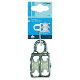 PÖSAMO Poulie double (SB) galZn pour câble Ø env. 7,0 mm (2100900040)