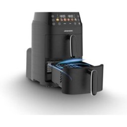 Friteuse À Air Chaud Air Fryer Vertical 5l Double Panier 2,5l 2000w Noir Arthur Martin Amf1080