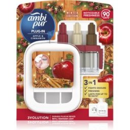 AmbiPur 3volution Apple & Cinnamon diffuseur électrique de parfum d'ambiance avec recharge 20 ml