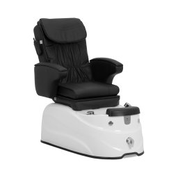 Fauteuil pédicure électrique - avec bain de pieds éclairé et fonction de massage - 105 W - 150 kg - noir