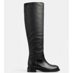 L37 - Bottes en Cuir grainé Mr Jones Maxi noires 35