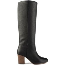 L37 - Bottes en Cuir Miss Agent noires - Talon 8 cm 38