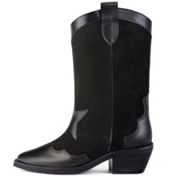 L37 - Bottes en cuir/daim Sky Full Of Stars noires 38