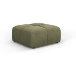 Milo Casa - Pouf en chenille Francesca vert clair - 64 x 64 x 38 cm OS