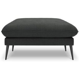 Milo Casa - Pouf Elio gris foncé - 100x80x45 cm OS