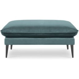 Milo Casa - Pouf Velours Elio pétrole - 100x80x45 cm OS