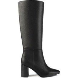 L37 - Bottes en Cuir Miss Agent noires - Talon 5 cm 41