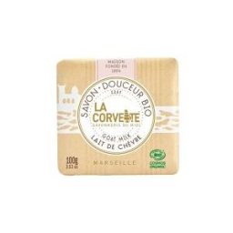La Corvette Savon Douceur Bio Lait de Chèvre – 100 g Cosmos Organic - Pain 100 g
