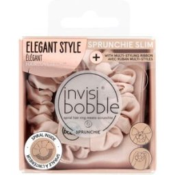 Invisibobble SPRUNCHIE SLIM Élastique à cheveux Style élégant - Ballerina Bow 2 pces