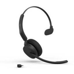 Jabra Evolve3 45 Mono USB-C UC Casque Sans Fil Casque professionnel mono sans fil avec USB-C, ANC, 3 microphones ClearVoice™ et perche réversible pour