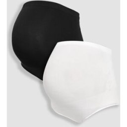 Jojo Maman Bébé Emma Jane 2- Pack de culottes de soutien de maternité pâle S (FR 38-40)
