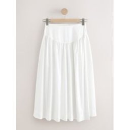 next Jupe mi-longue taille basse en popeline de coton pâle FR 44 Short (EU 42 S)