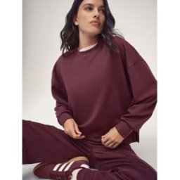 osia Sweat-shirt OSIA en modal à col rond rouge L (FR 46-48)