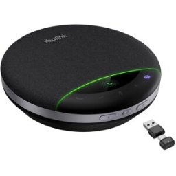 Enceinte Portable Conférence Yealink Sp96 Bluetooth 6 Micros Anc 65 Mm Autonomie 26h Dongle 30 M Support Guirlande