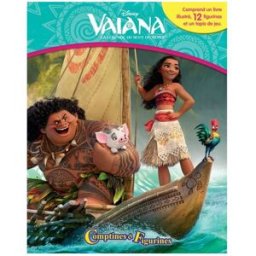 ALO Disney Vaiana 10 Figurines Et Un Tapis De Jeu - Livre Cartonné De 10