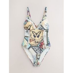 Next Maillot de bain Plunge vert FR 48 Tall (EU 46 T)