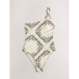 rockettstgeorge Maillot de bain une épaule à imprimé Tile Rockett St George crème FR 44 (EU 42)