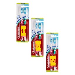 Pack de 2 Brosses à Dents Triple Action - Médium – Lot de 3