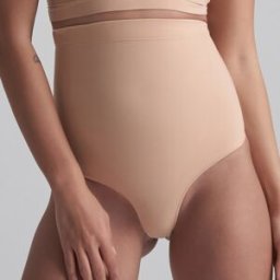 Nude Intimates - String taille haute sans couture beige XXL