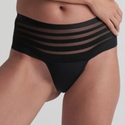 Nude Intimates - String Anti-fuite noir L