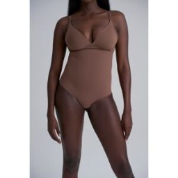 Nude Intimates - String sculptant taille haute cacao L