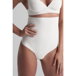 Nude Intimates - String sculptant taille haute ivoire XXL