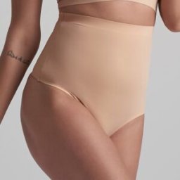 Nude Intimates - String taille haute invisible beige S