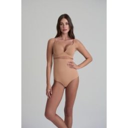 Nude Intimates - String sculptant taille haute miel XXL