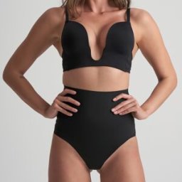 Nude Intimates - String taille haute Core Control noir S