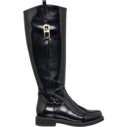 Patrizia Pepe - Bottes en cuir écologique Geneviève Cuir abrasif noir 37