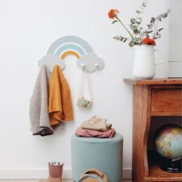 Kindsgut Porte-manteau mural arc-en-ciel Finn