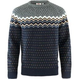 Fjall Raven - Pull en laine - Övik Knit Sweater M Dark Navy en Laine - Taille S