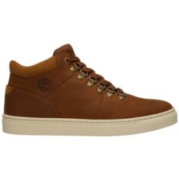 Timberland - Sneakers montantes en cuir - Lisbon Hill Mid Lace Up Sneaker Medium Brown Full Grain en Cuir - Taille 9,5 US - Marron