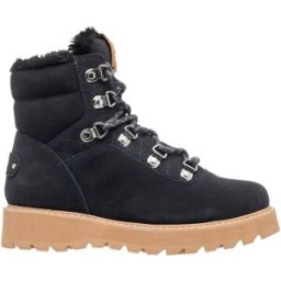 Roxy - Bottes après-ski fourrées - Bradie Black Camel pour Femme en Cuir - Taille 7 US - Noir