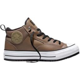 Converse - Chaussures déperlantes et chaudes - Chuck Taylor All Star Malden Street Boot Taupe/Black/White en Cuir - Taille 42.5 - Marron