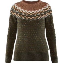 Fjall Raven - Pull en laine - Övik Knit Sweater W Deep Forest en Laine - Taille S - Vert