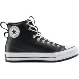 Converse - Chaussures déperlantes et chaudes - Chuck Taylor All Star Water-Repellent Hiker Boot Black/Black/White en Cuir - Taille 45 - Noir