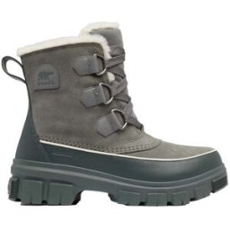 Sorel - Bottes d'hiver imperméables et isolantes - Torino V WP W Quarry Grill pour Femme en Cuir - Taille 39 - Gris