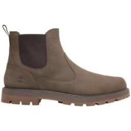 Timberland - Bottines en cuir - Britton Road Mid Chelsea Boot Medium Brown Nubuck en Cuir - Taille 9,5 US - Marron