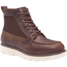 Timberland - Bottes imperméables en cuir - Britton Mills Mid Lace Up Waterproof Boot - Britton Mills Mid Lace Up Waterproof Boot Dark Brown Fgrain W