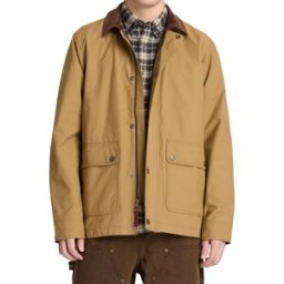 Timberland - Veste déperlante en coton - Dwr Field Coat Ermine en Nylon - Taille L - Marron