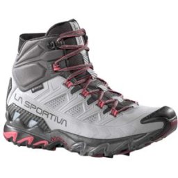 La Sportiva - Chaussures de trekking en GORE-TEX® - Ultra Raptor II Mid Leather W GTX Cloud/Redwood en Cuir - Taille 39 - Gris
